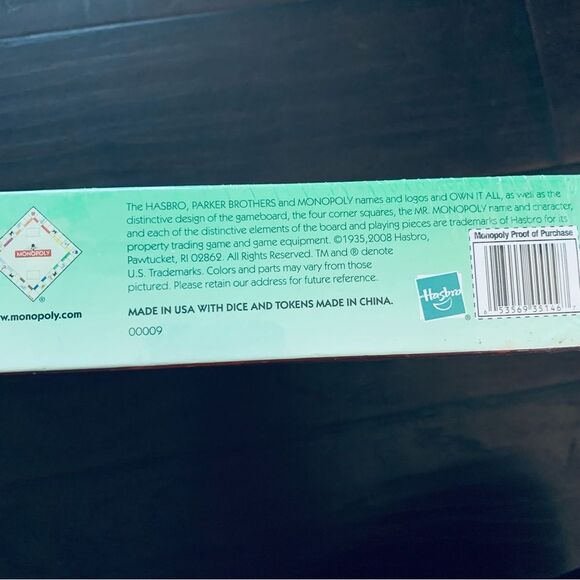 Vintage HASBRO Classic Monopoly Board Game in Original Clear Packaging - Picture 6 of 7